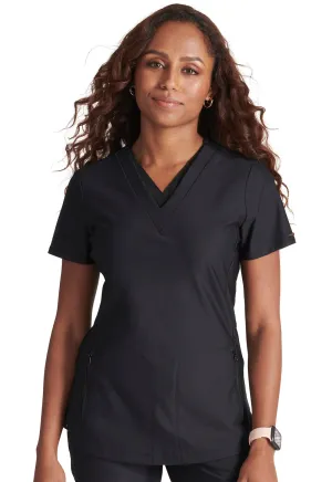 Form CK843 V Neck Top Black