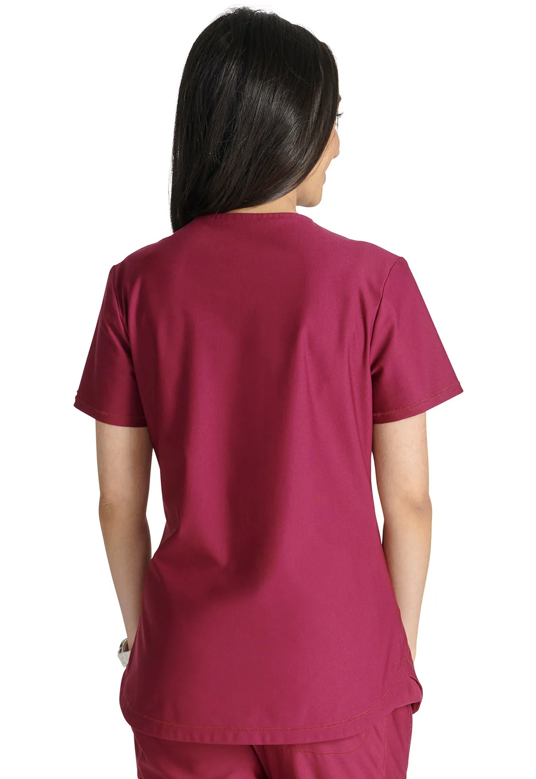 Form CK843 V Neck Top Wine