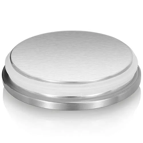 Fortune Candy Stainless Steel Canister Sets with Anti-Fingerprint Lid and Visible Window, Cereal Container Set of 3 (Black)