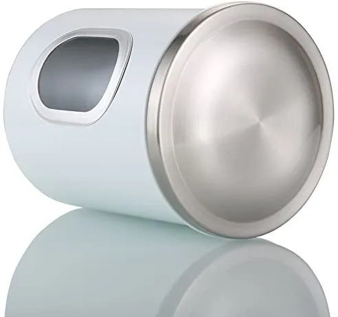 Fortune Candy Stainless Steel Canister Sets with Anti-Fingerprint Lid and Visible Window, Cereal Container Set of 3 (White)
