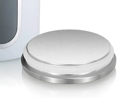 Fortune Candy Stainless Steel Canister Sets with Anti-Fingerprint Lid and Visible Window, Cereal Container Set of 3 (White)