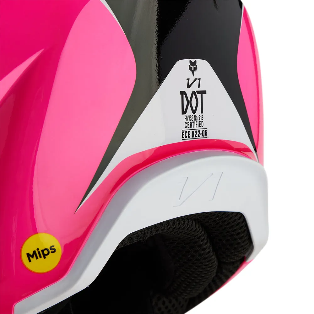 FOX V1 NITRO HELMET MIPS CE [BLACK/PINK]
