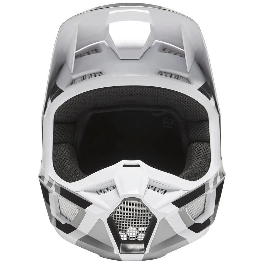 FOX YOUTH V1 LUX HELMET ECE [BLACK/WHITE]