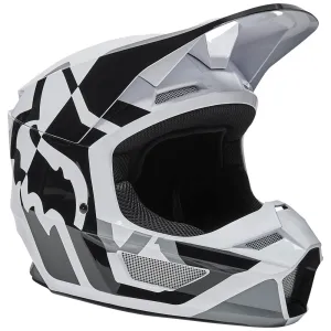 FOX YOUTH V1 LUX HELMET ECE [BLACK/WHITE]