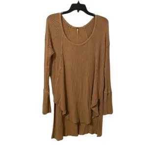 FREE PEOPLE | Women’s Brown Drippy Thermal Oversized Round Neck Sweater Size L
