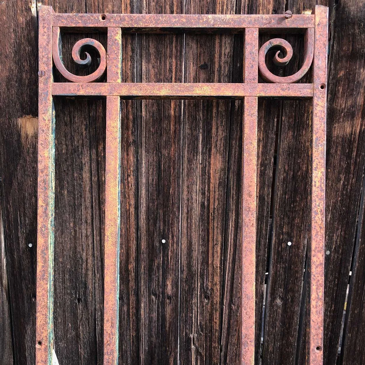 French Iron Rectangular Window Transom Grille