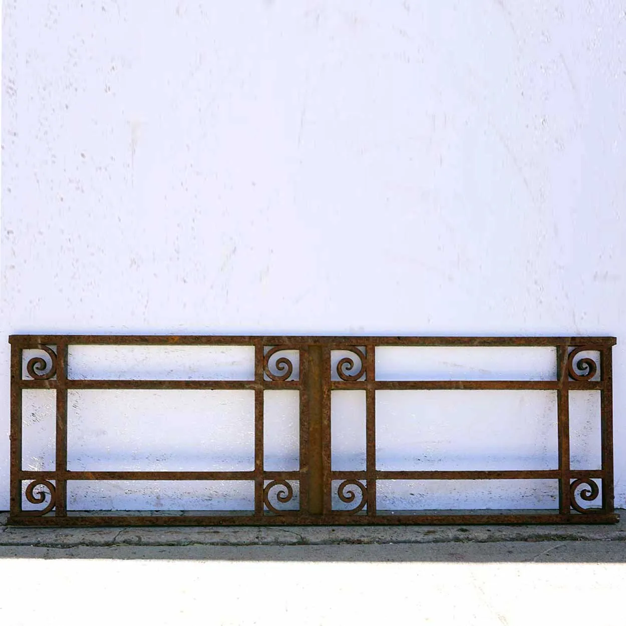 French Iron Rectangular Window Transom Grille