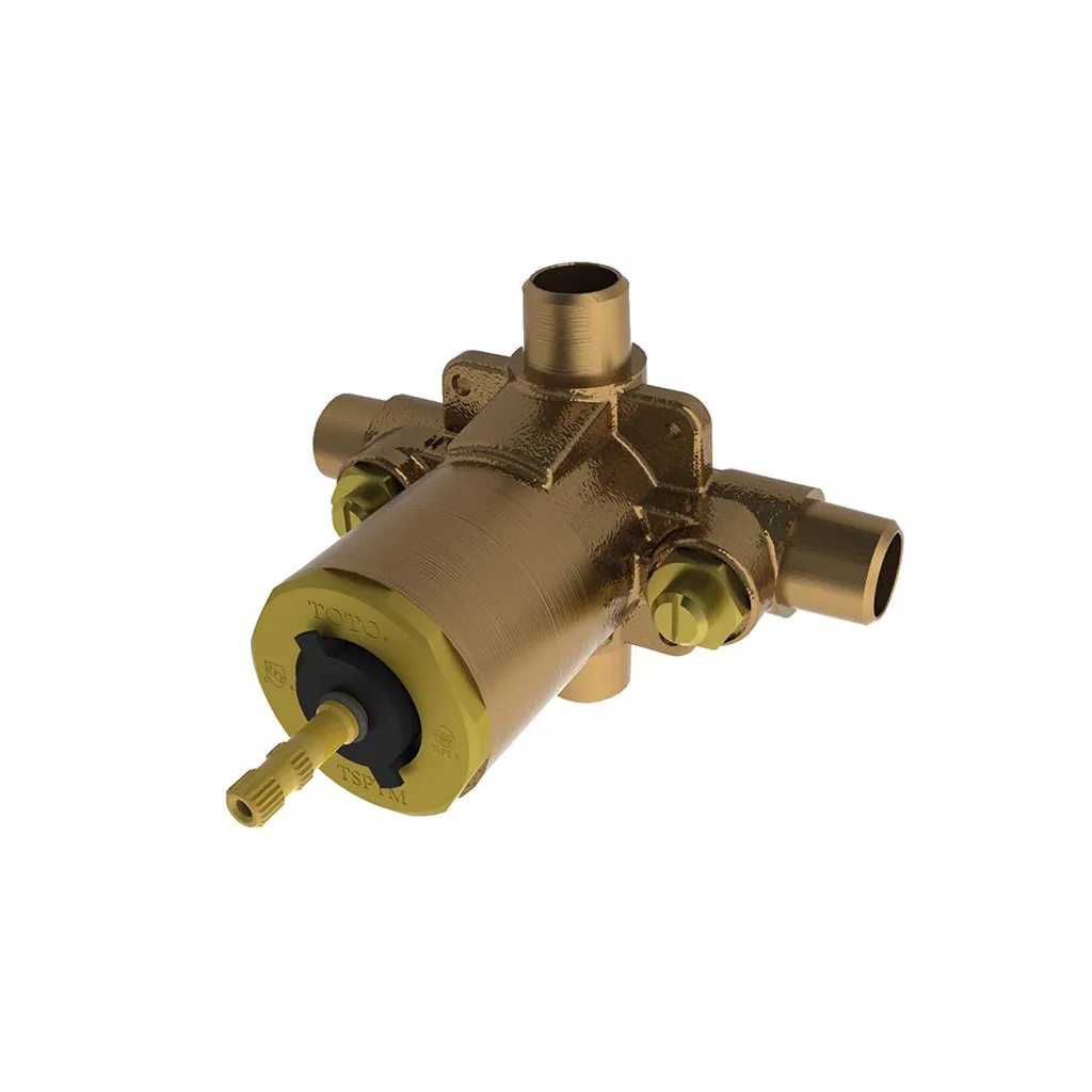 G Complete Pressure Balance Shower Mixer - Wall Mount - 8" Brass/Brushed Nickel
