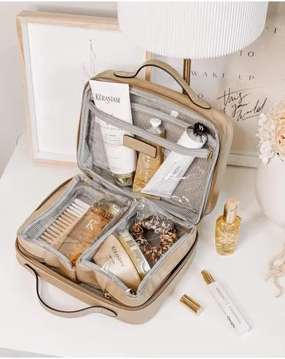 Georgie Cosmestic Case Coffee