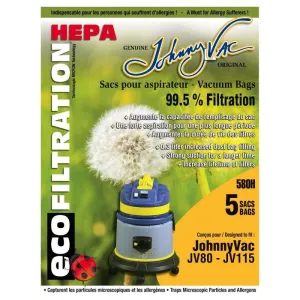 Ghibli Johnny Vac JV101, JV115 and JV80 OEM HEPA Bag