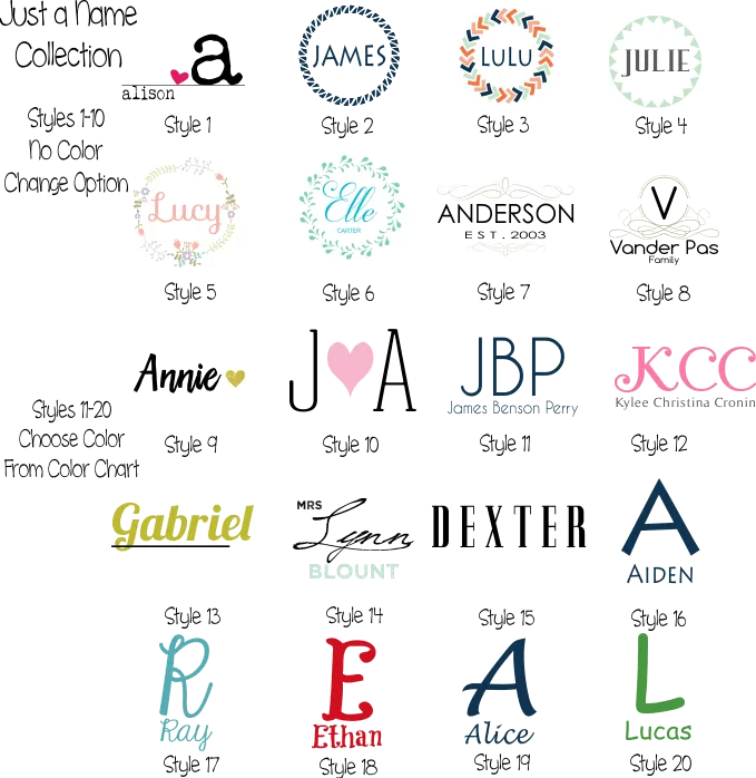 Gift Bags Just a Name Collection