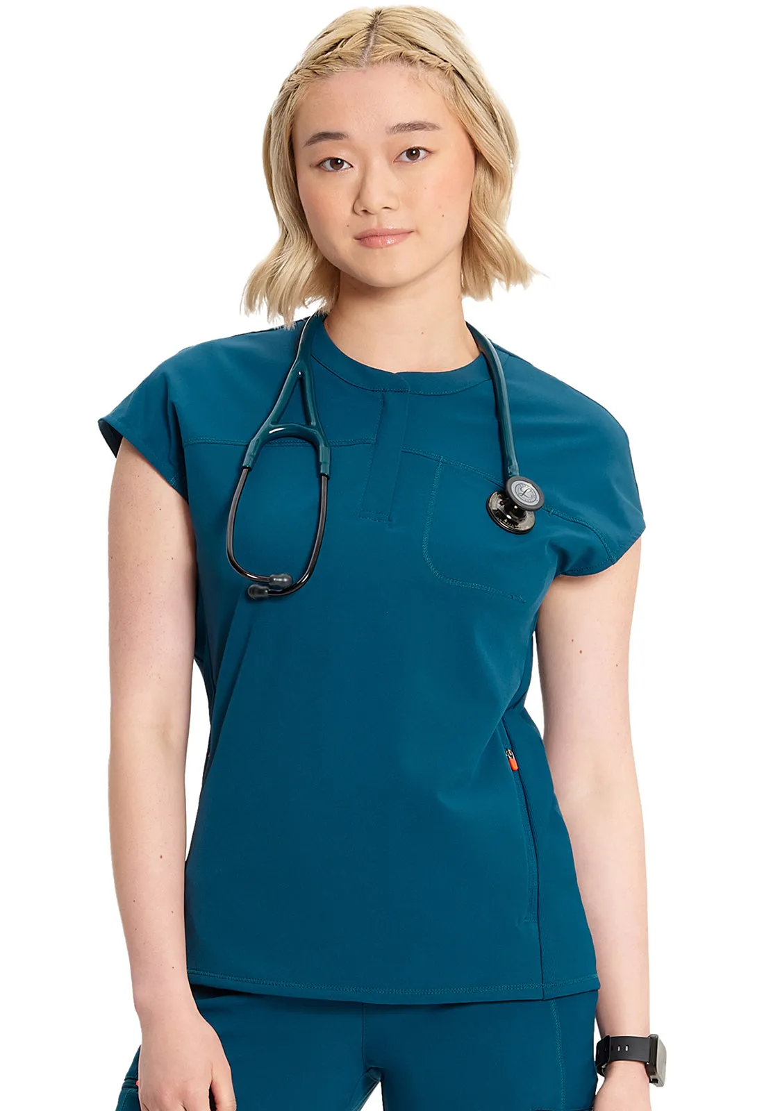 GNR8 IN622A Henley Top Caribbean Blue