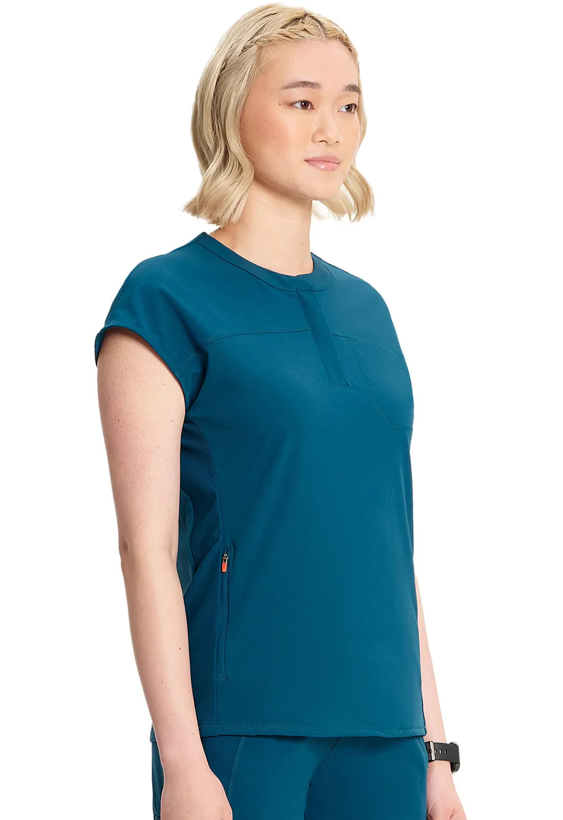 GNR8 IN622A Henley Top Caribbean Blue