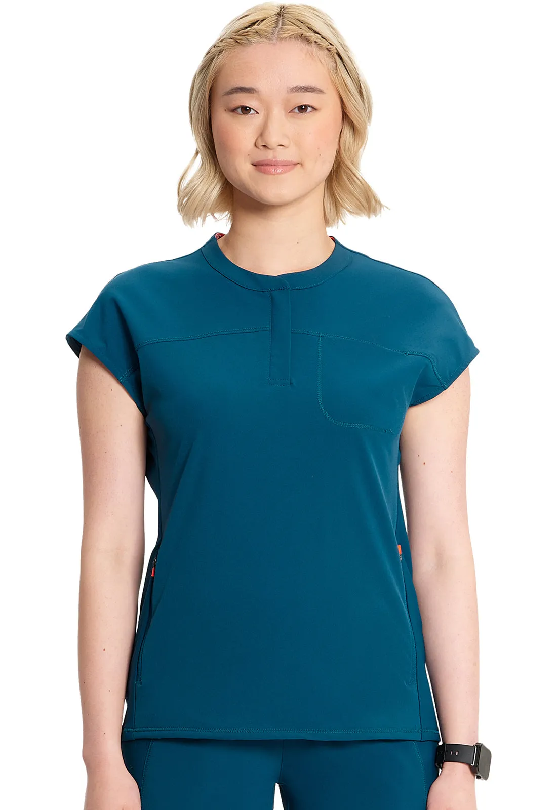 GNR8 IN622A Henley Top Caribbean Blue