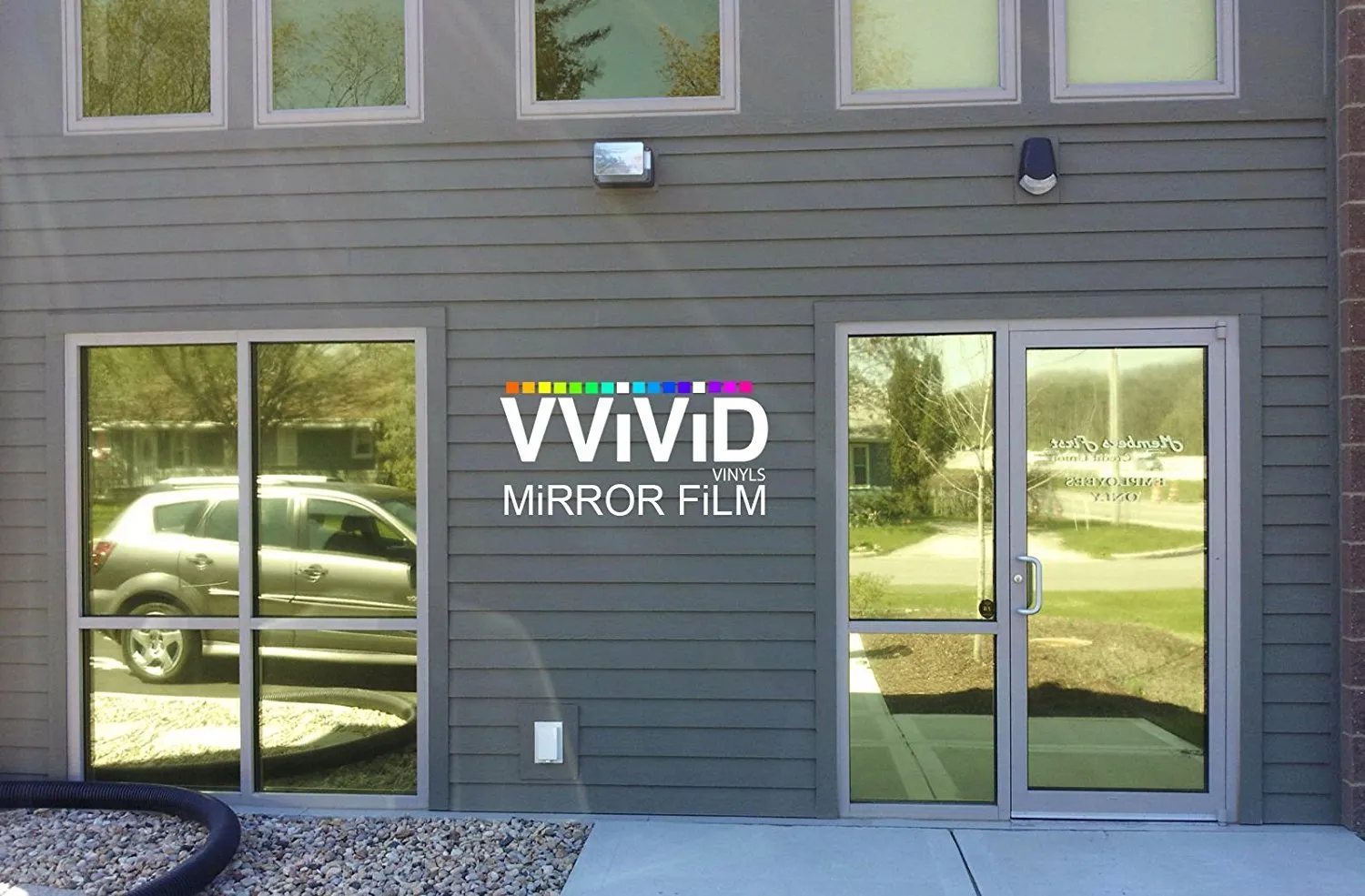 Gold One-Way Mirror Finish Window Privacy Vinyl