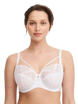 Graphic Support Full Coverage Bra In White - Chantelle