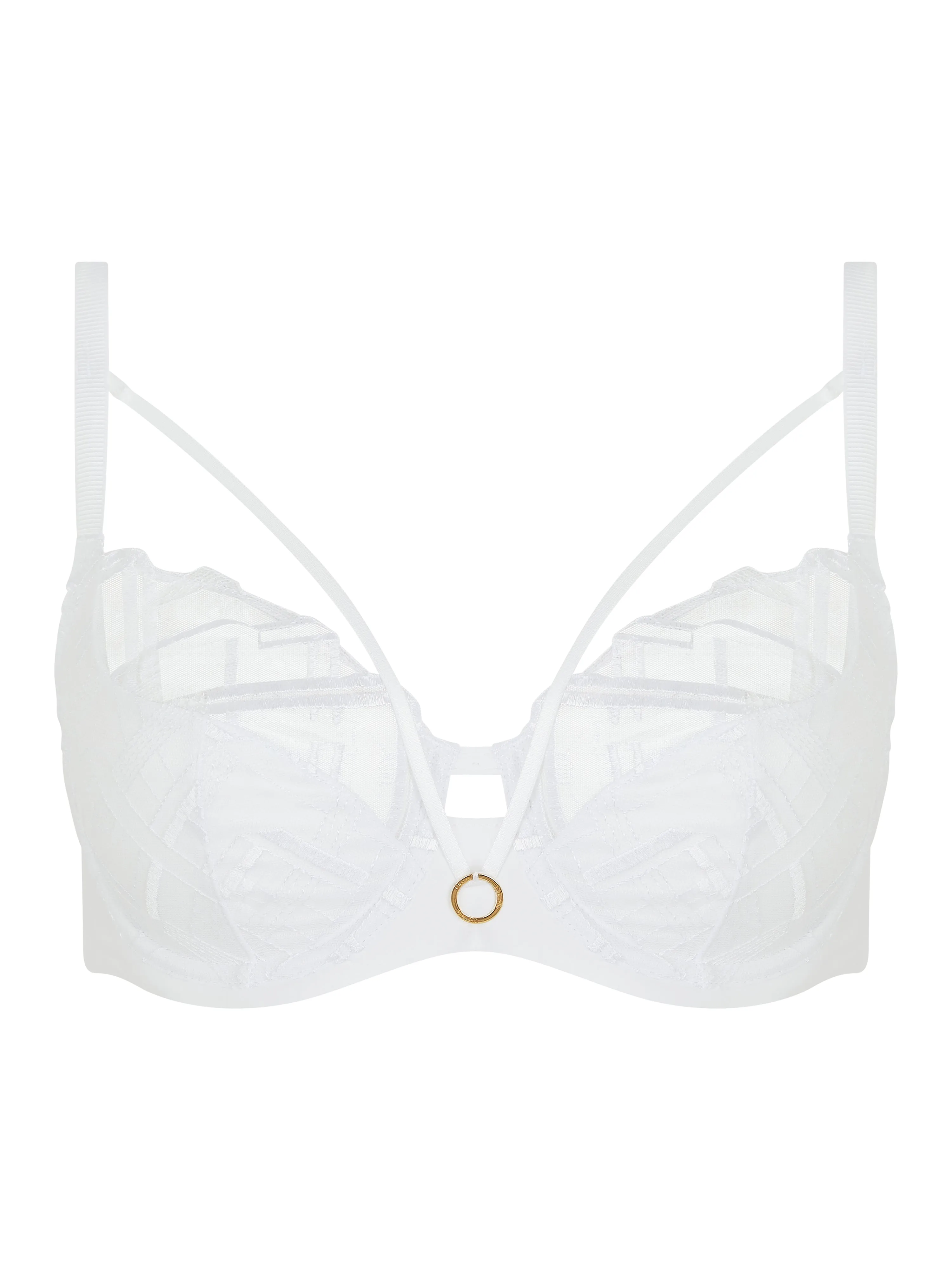 Graphic Support Full Coverage Bra In White - Chantelle
