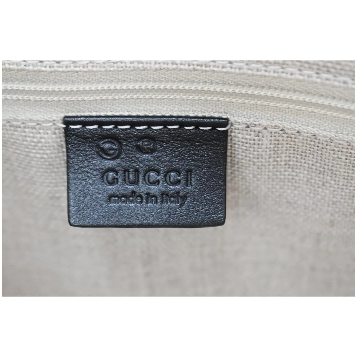 GUCCI Micro Guccissima Leather 2Way Shoulder Bag Black 449655