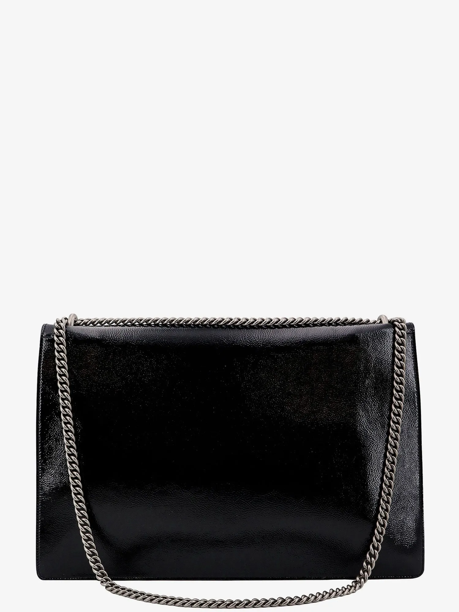 Gucci Patent Leather Shoulder Bag With Iconic Tiger's Head