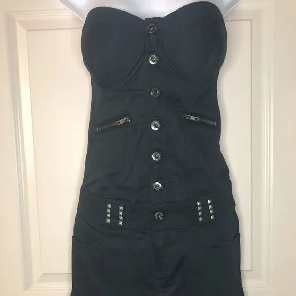 Guess Denim Black Skirtall Size XS