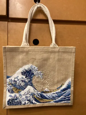 Hand Embroidered Jute My Bag A4