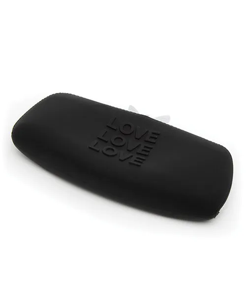 Happy Rabbit Love Storage Zip Bag Medium - Black