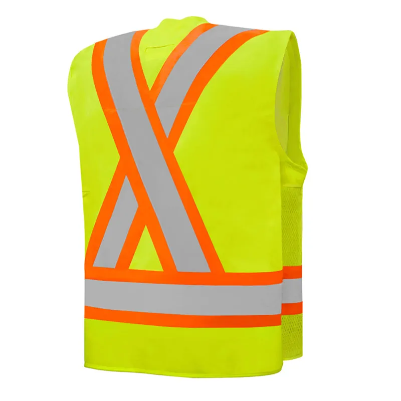 Hi-Vis Deluxe Surveyor's Vest by Ground Force - Style TV20