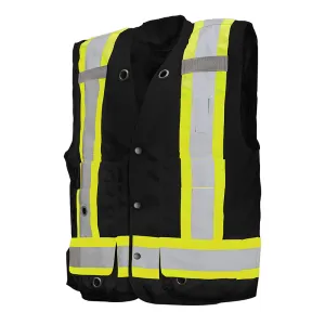 Hi-Vis Deluxe Surveyor's Vest by Ground Force - Style TV20