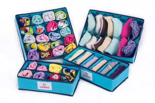 home storage box bins underwear organizer box bra necktie socks storage organizer