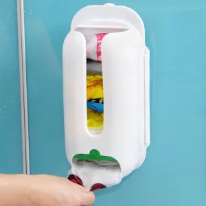 Home Useful Wall Mount Plastic Carrier Bag Storage Container Holder Organizer Recycle Box 30*13*7.5cm