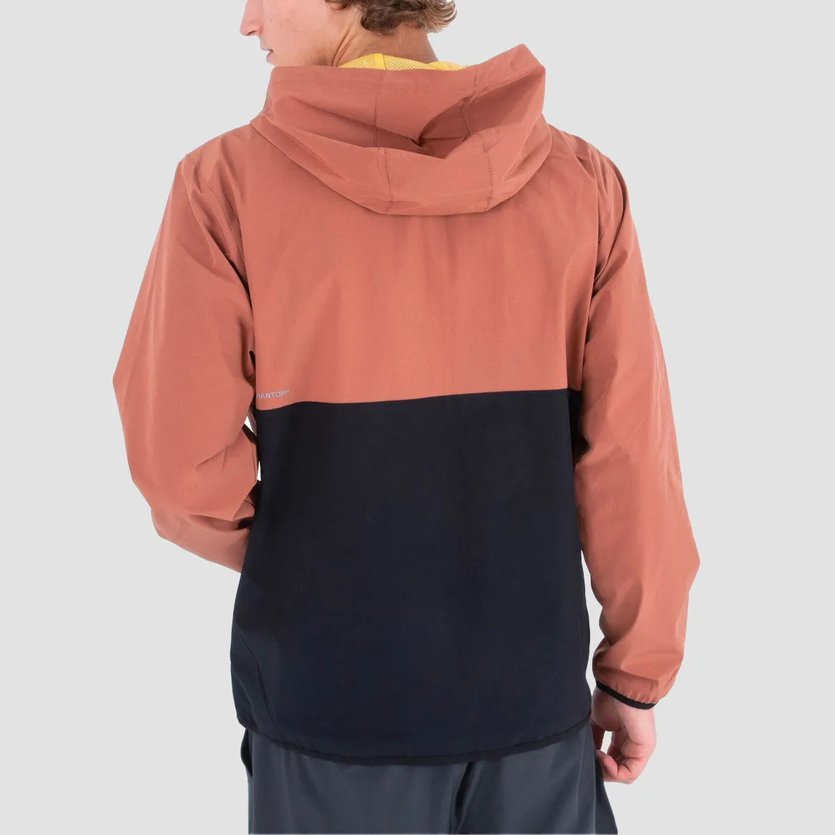 Hurley Phantom  Packable Anorak Jacket Zion Rust