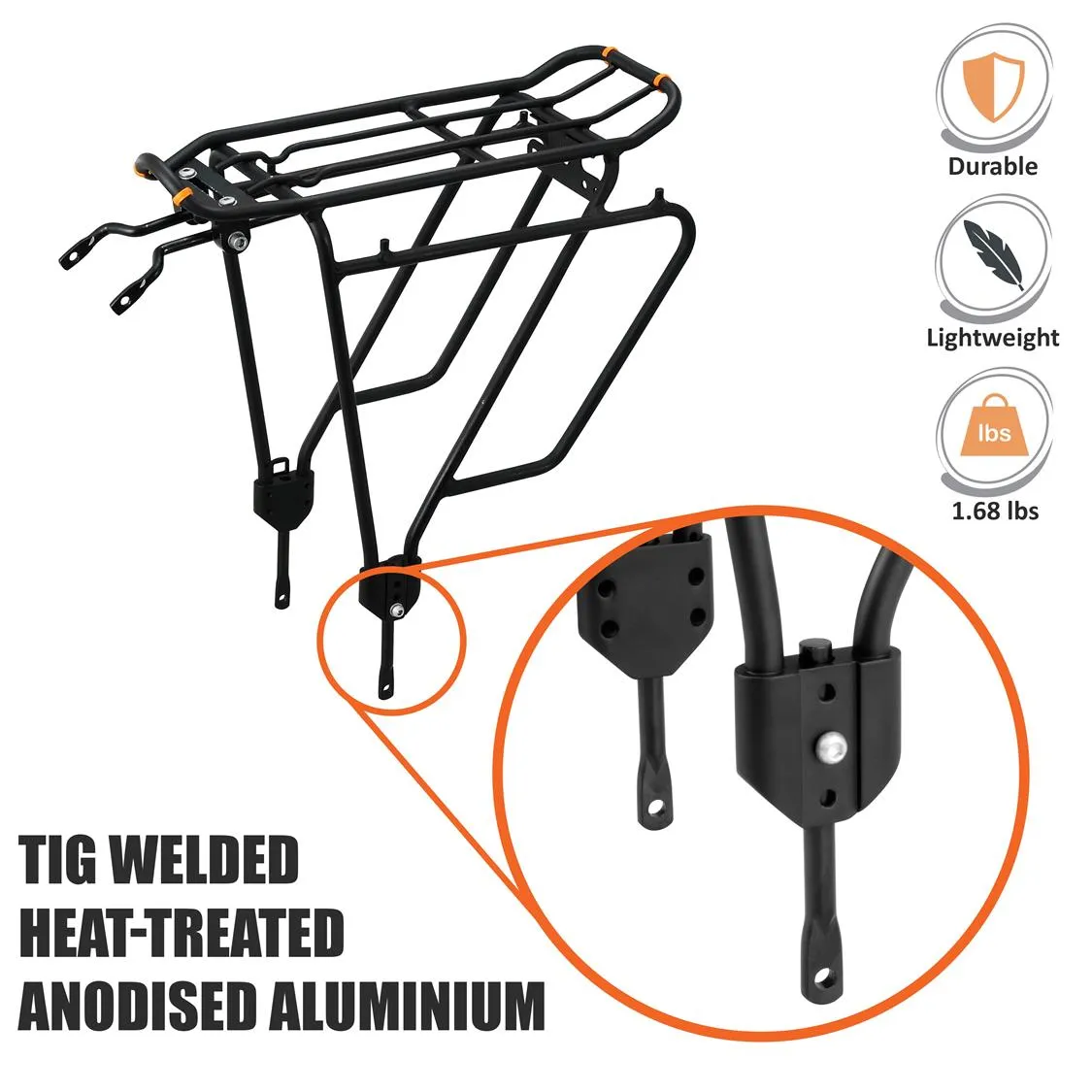 Ibera PakRak Touring Bike Carrier Plus  (Non disk brake)
