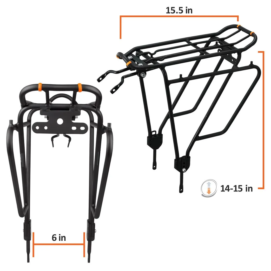 Ibera PakRak Touring Bike Carrier Plus  (Non disk brake)