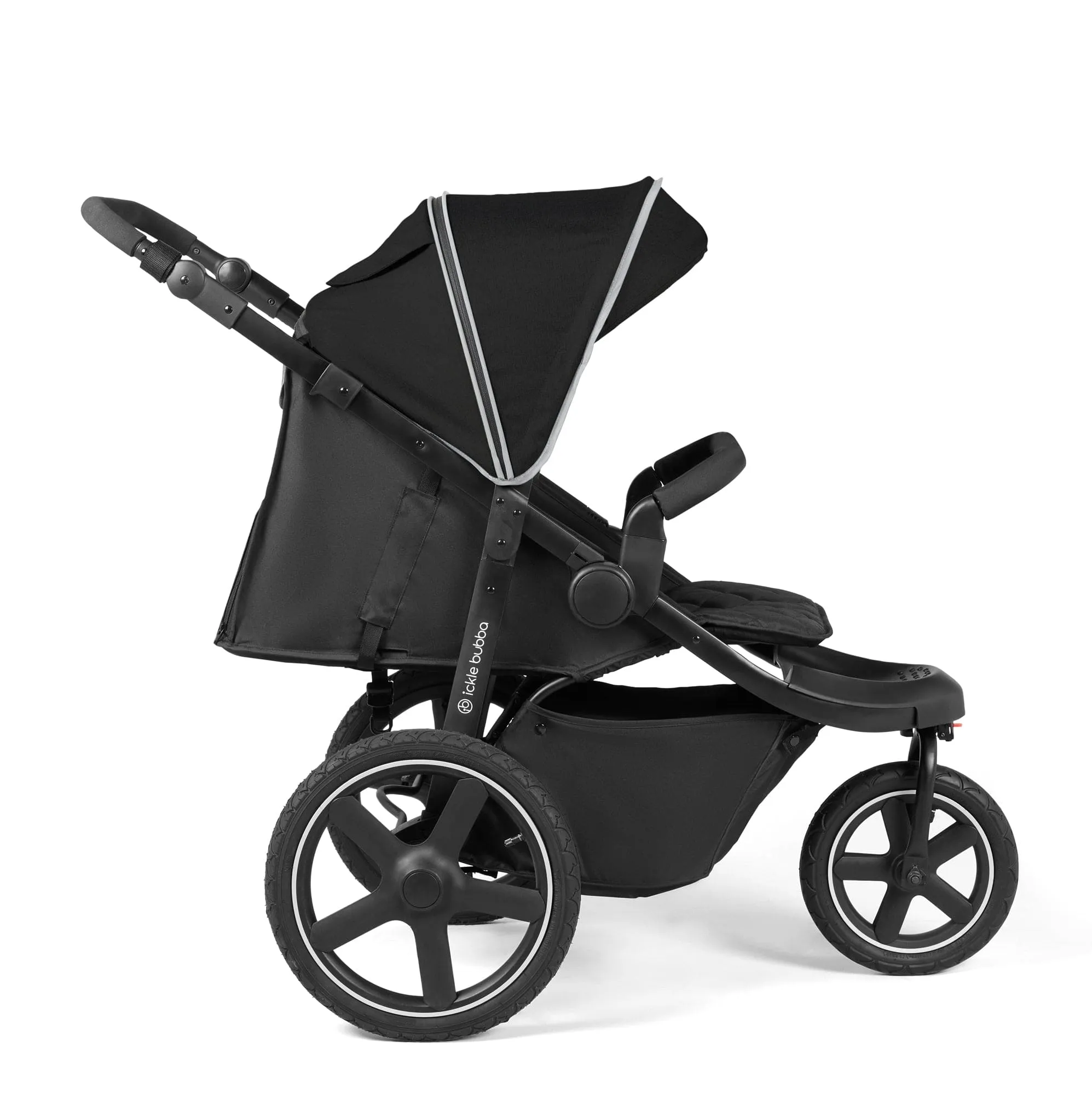 Ickle Bubba Venus Max Jogger Stroller - Black/Black
