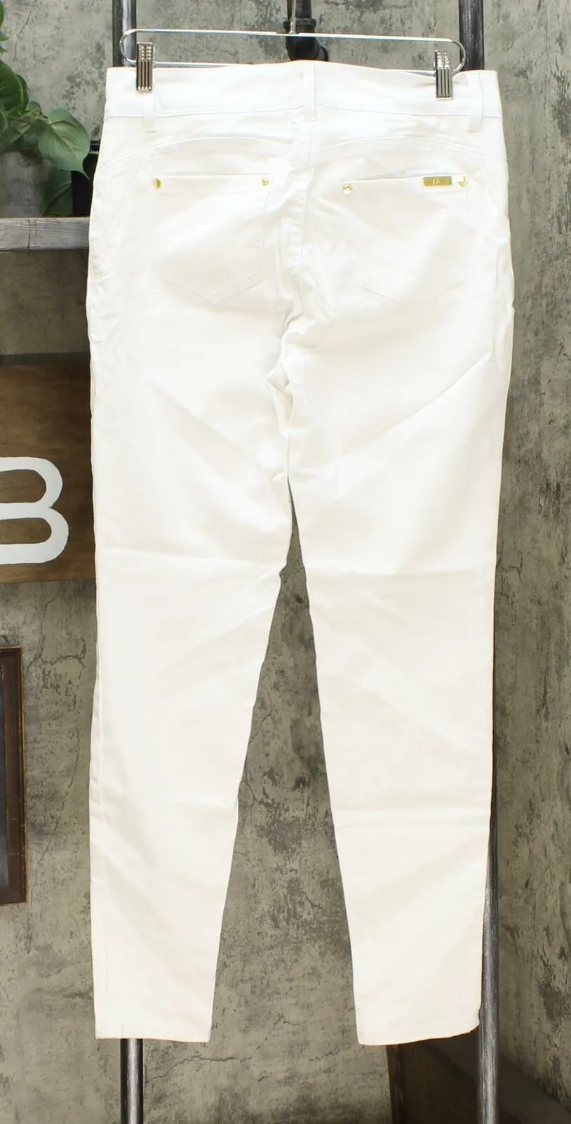 IMAN Women's Global Chic Luxury Resort 360 Slim Skinny Jean White Denim 10