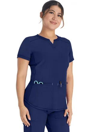 Inspira Flex IP849A Henley Top Navy