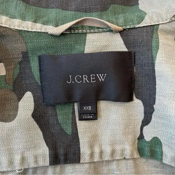 J Crew Camouflage Jacket/XXSmall