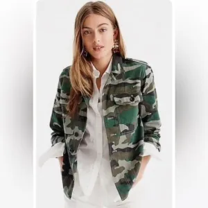 J Crew Camouflage Jacket/XXSmall