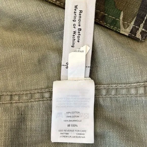 J Crew Camouflage Jacket/XXSmall