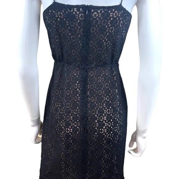 J. Crew Lace Overlay Spaghetti Strap Dress