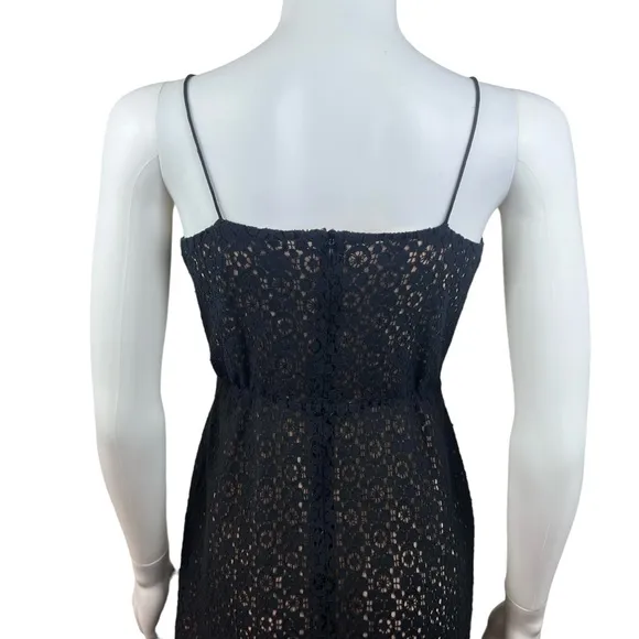 J. Crew Lace Overlay Spaghetti Strap Dress