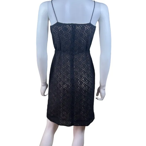 J. Crew Lace Overlay Spaghetti Strap Dress