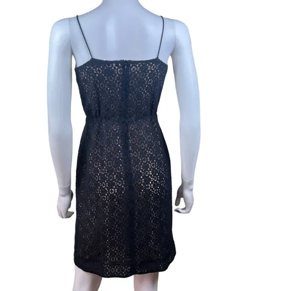 J. Crew Lace Overlay Spaghetti Strap Dress