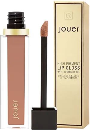 Jouer High Pigment Lip Gloss | Men & Women | Warm & Cool Shades | Buildable, Full Coverage Color | Healthy Ingredients | Paraben, Gluten & Cruelty Free | Vegan Friendly