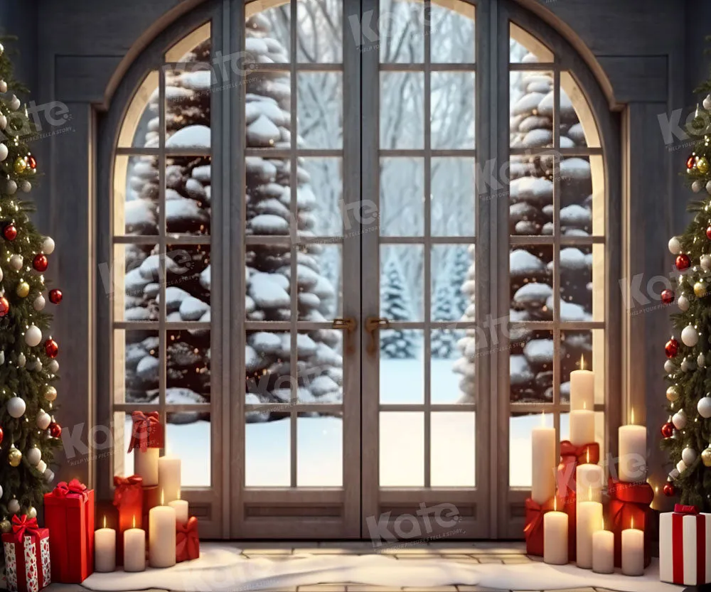 Kate Christmas Window Gifts Tree Backdrop Designed by Emetselch