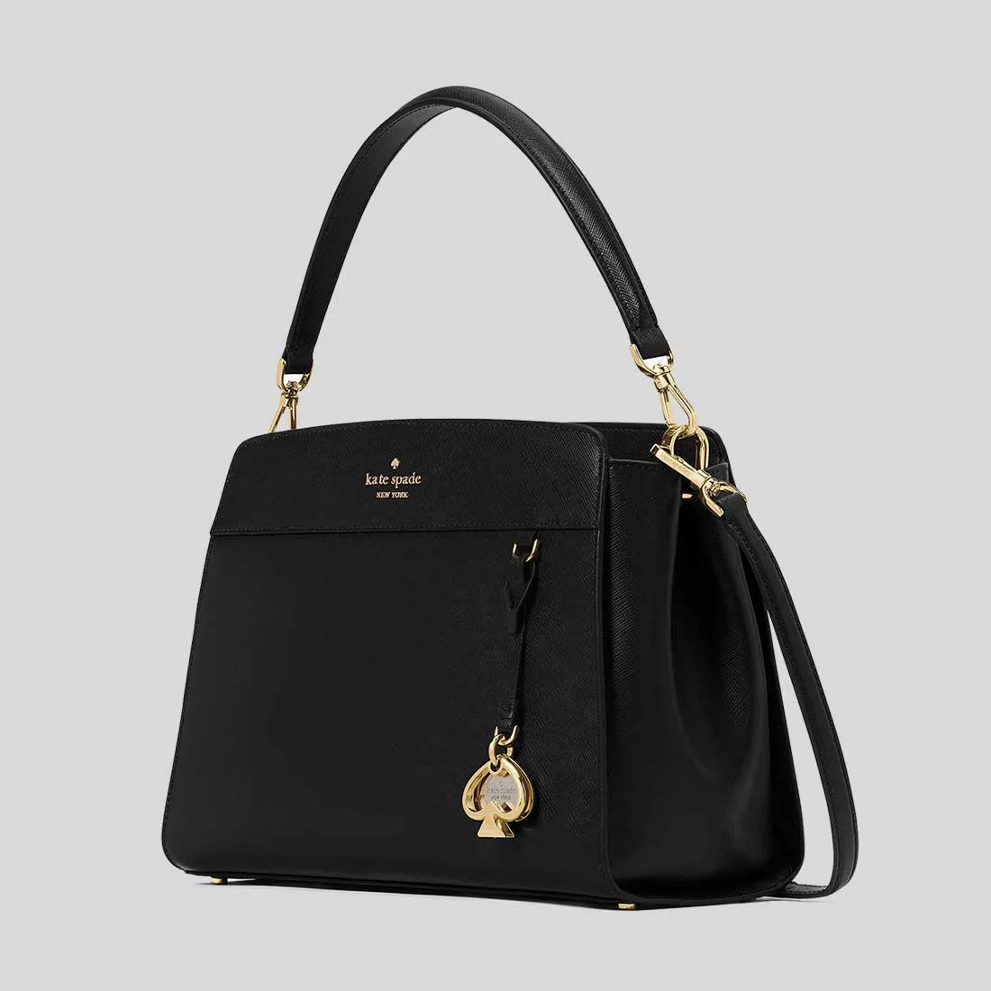 KATE SPADE Madison Medium Top Handle Satchel Black RB-KK285