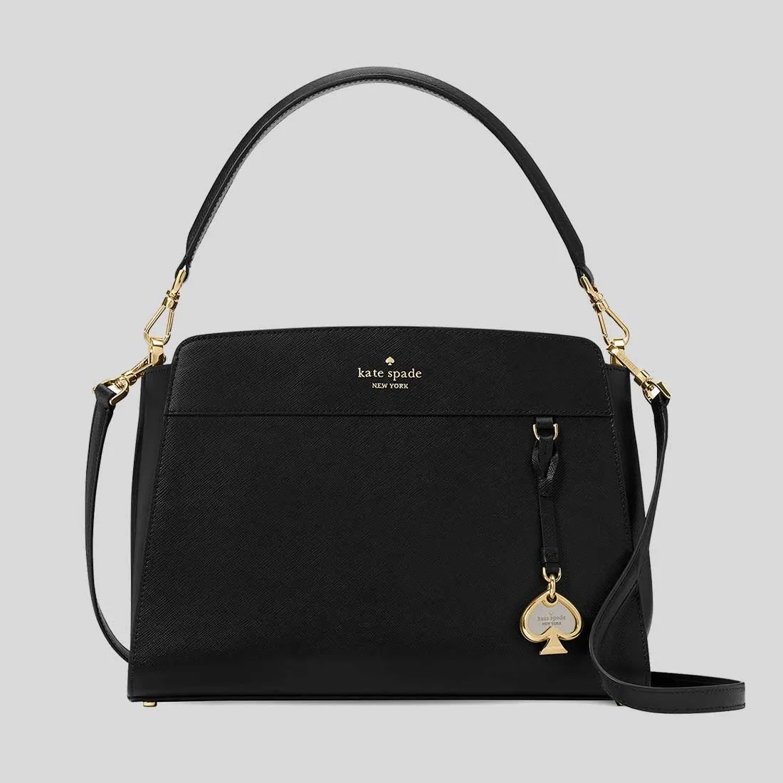 KATE SPADE Madison Medium Top Handle Satchel Black RB-KK285