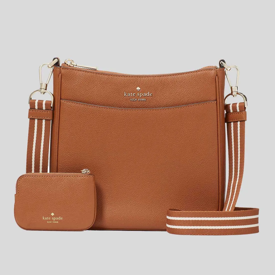 KATE SPADE Rosie North South Swingpack Crossbody Bag Warm Ginger RB-KF087