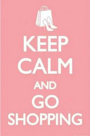 Keep Calm & Go Shopping (24x36) - ISP20030