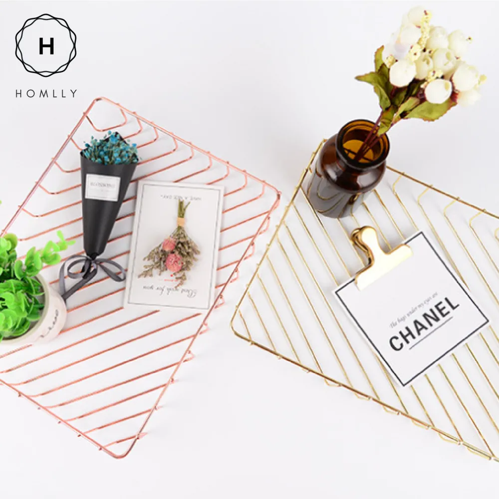 Keii Gold Lined Document Tray